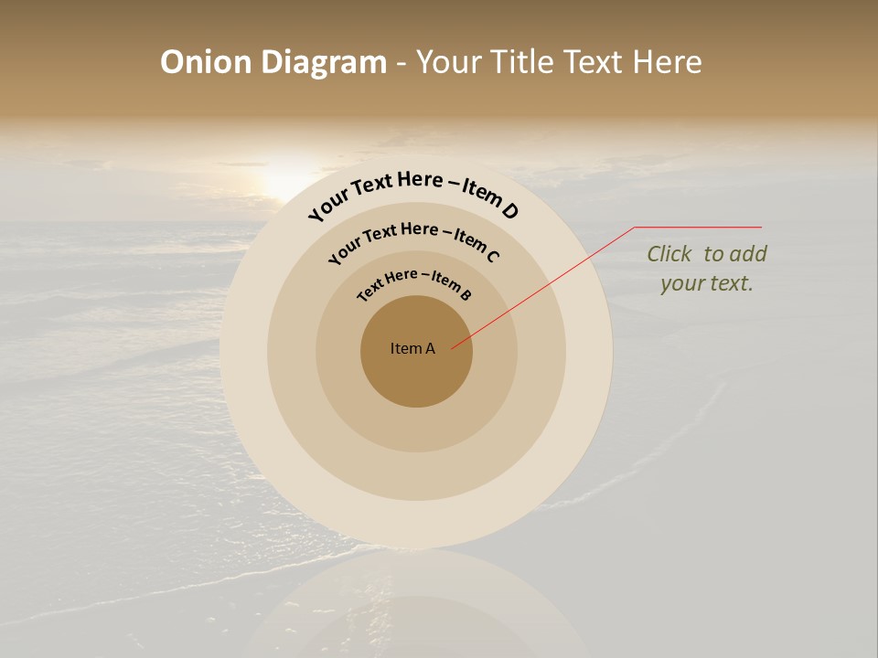 Night Sea Water PowerPoint Template