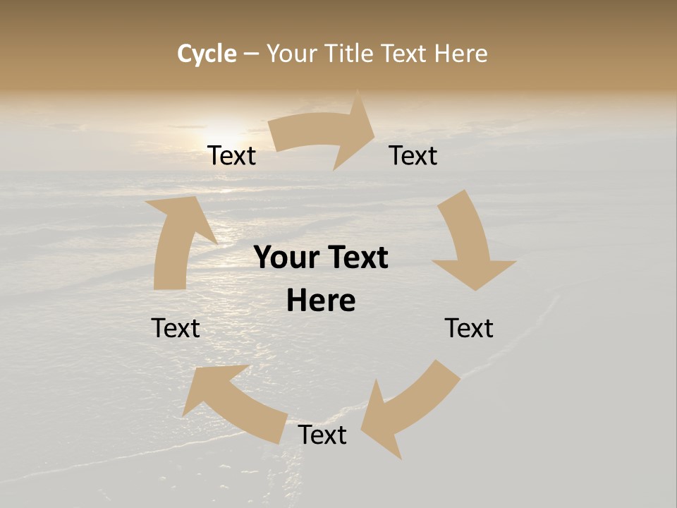 Night Sea Water PowerPoint Template