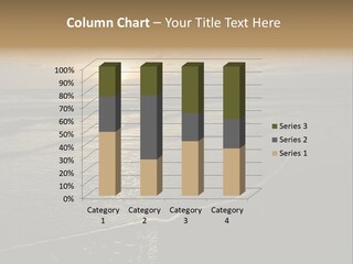 Night Sea Water PowerPoint Template