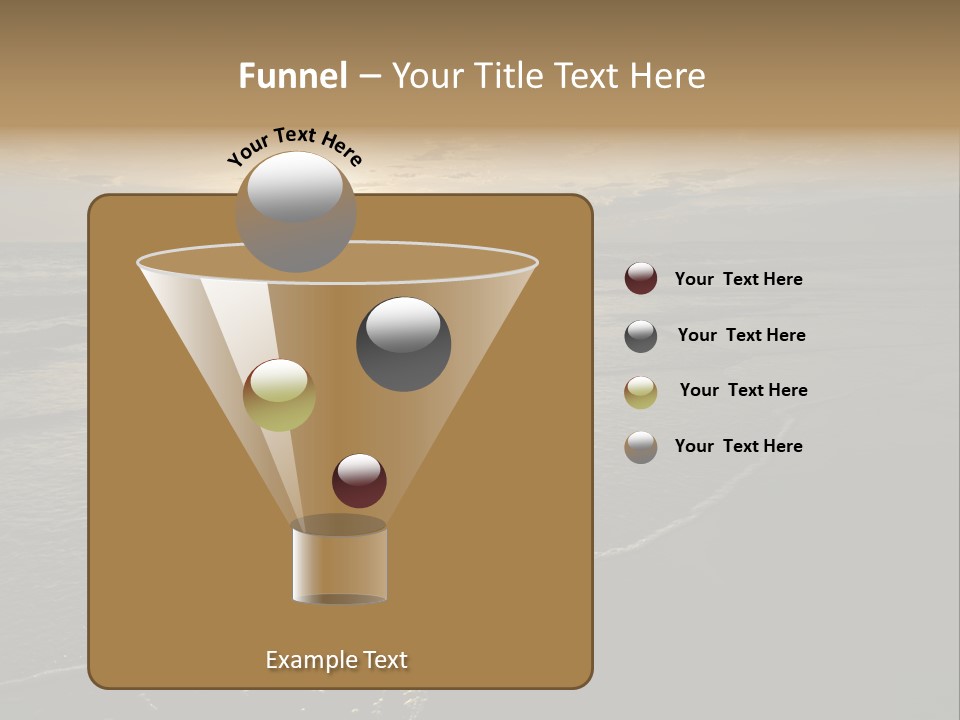 Night Sea Water PowerPoint Template