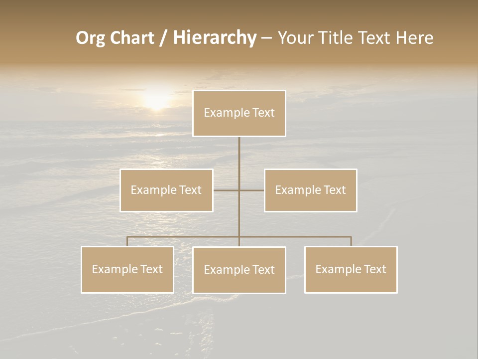 Night Sea Water PowerPoint Template