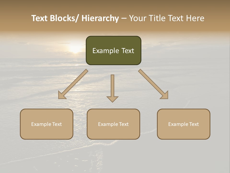 Night Sea Water PowerPoint Template