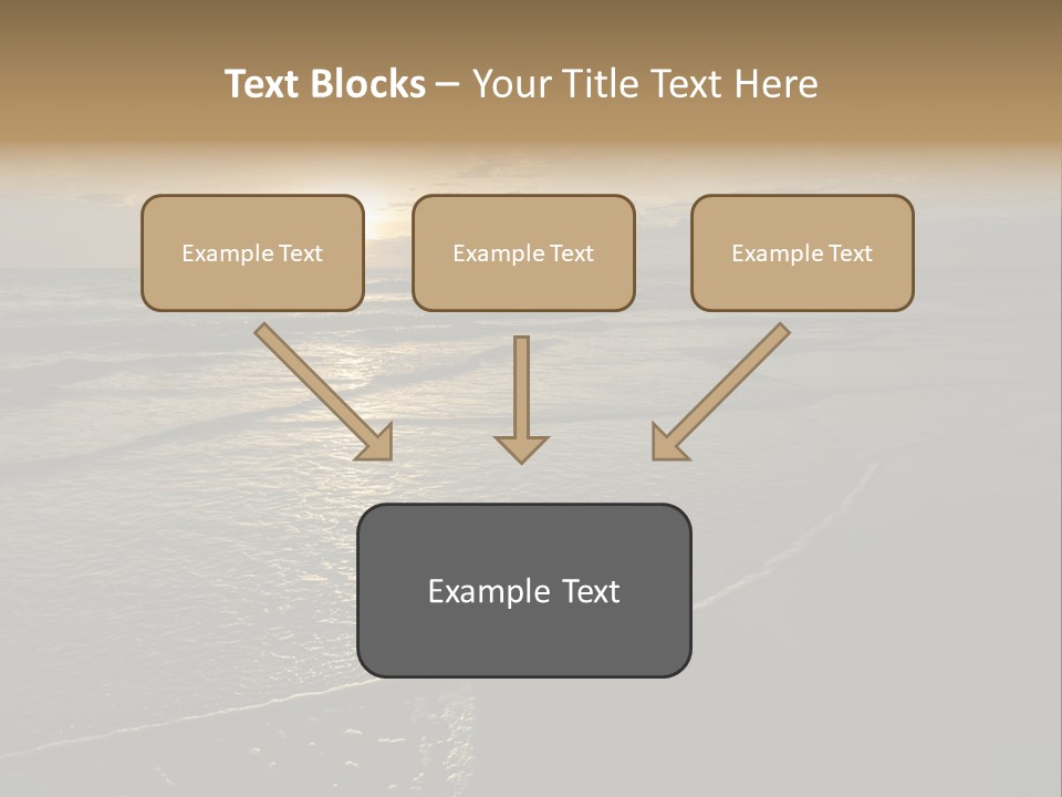 Night Sea Water PowerPoint Template
