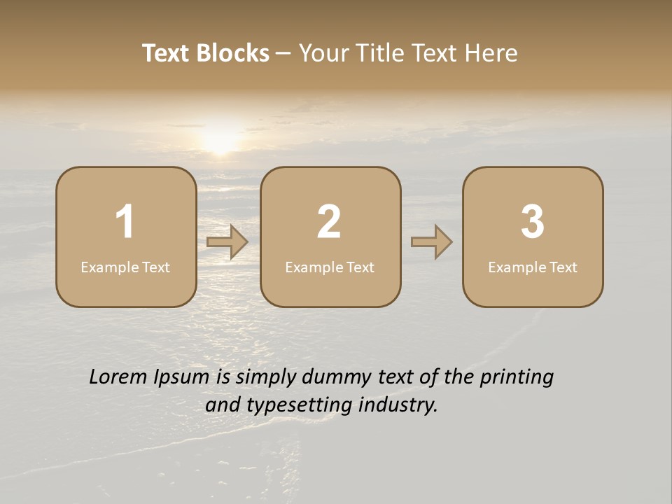 Night Sea Water PowerPoint Template