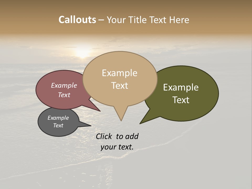 Night Sea Water PowerPoint Template