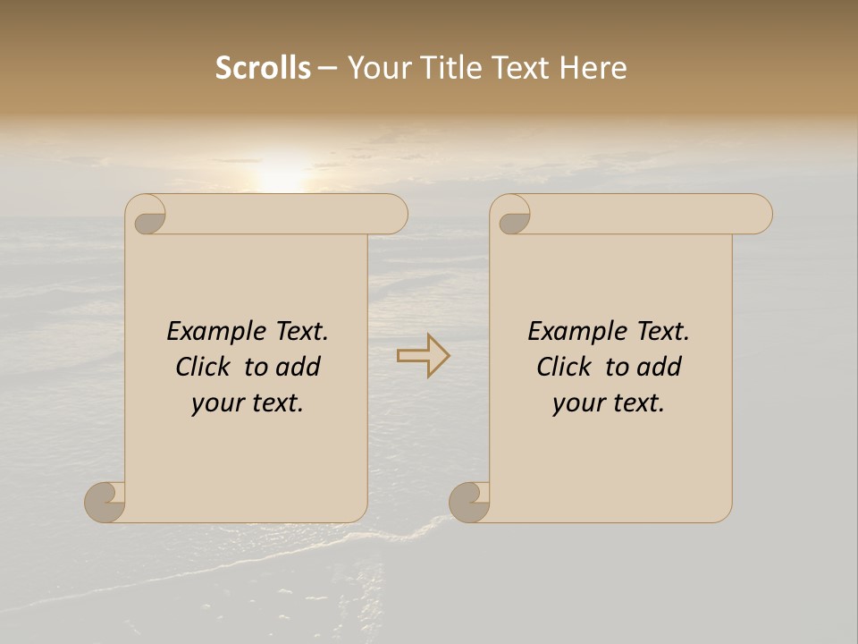 Night Sea Water PowerPoint Template