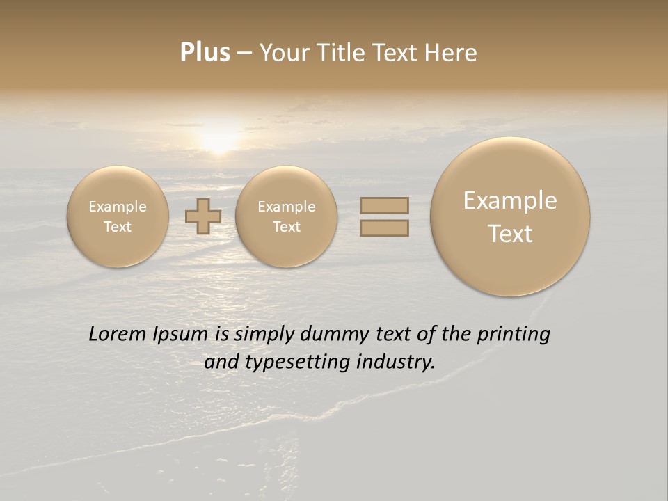 Night Sea Water PowerPoint Template
