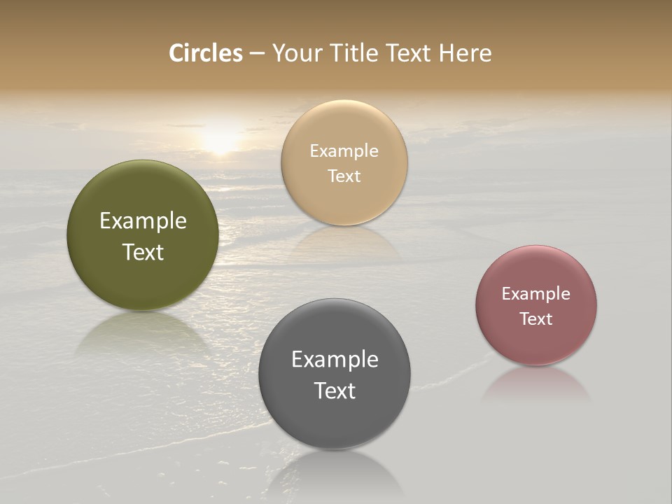 Night Sea Water PowerPoint Template