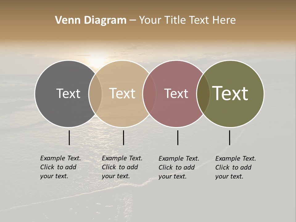 Night Sea Water PowerPoint Template