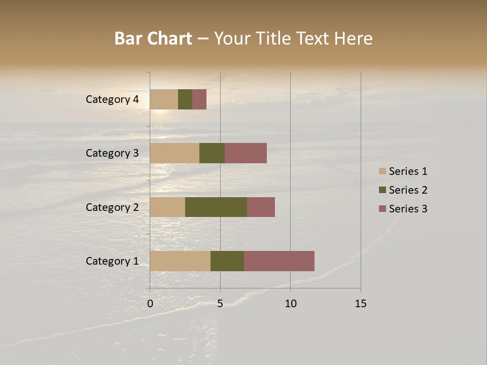 Night Sea Water PowerPoint Template