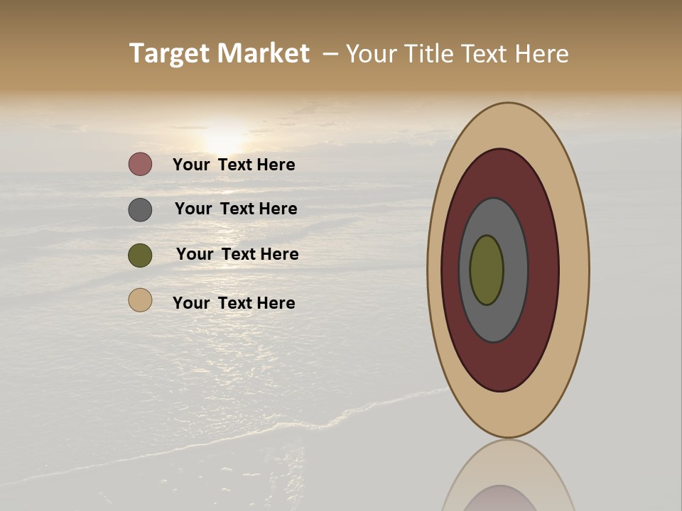 Night Sea Water PowerPoint Template