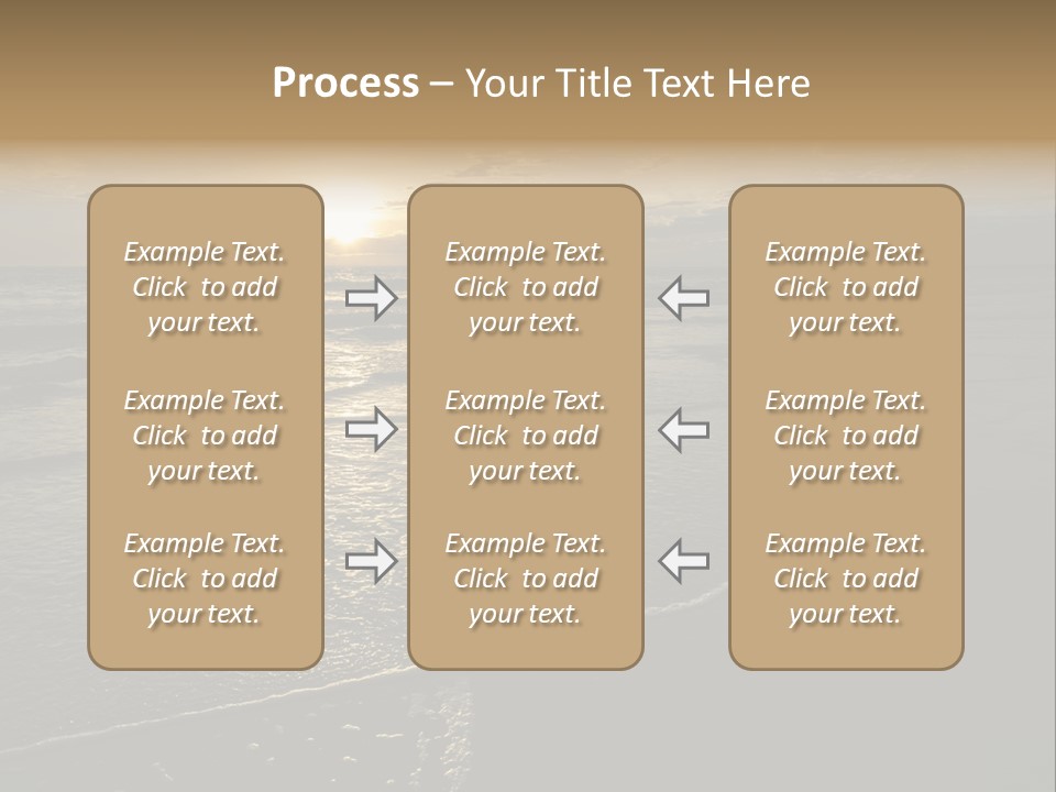 Night Sea Water PowerPoint Template