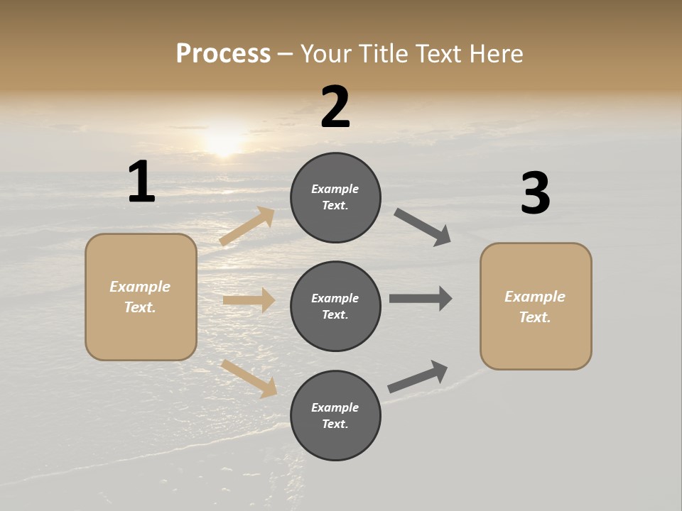 Night Sea Water PowerPoint Template
