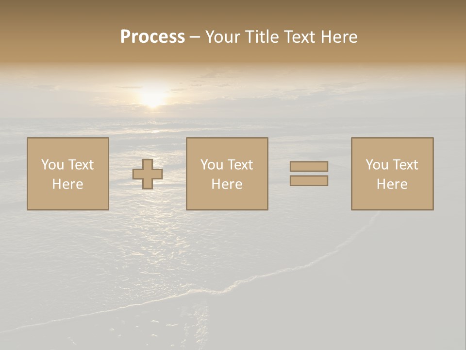 Night Sea Water PowerPoint Template