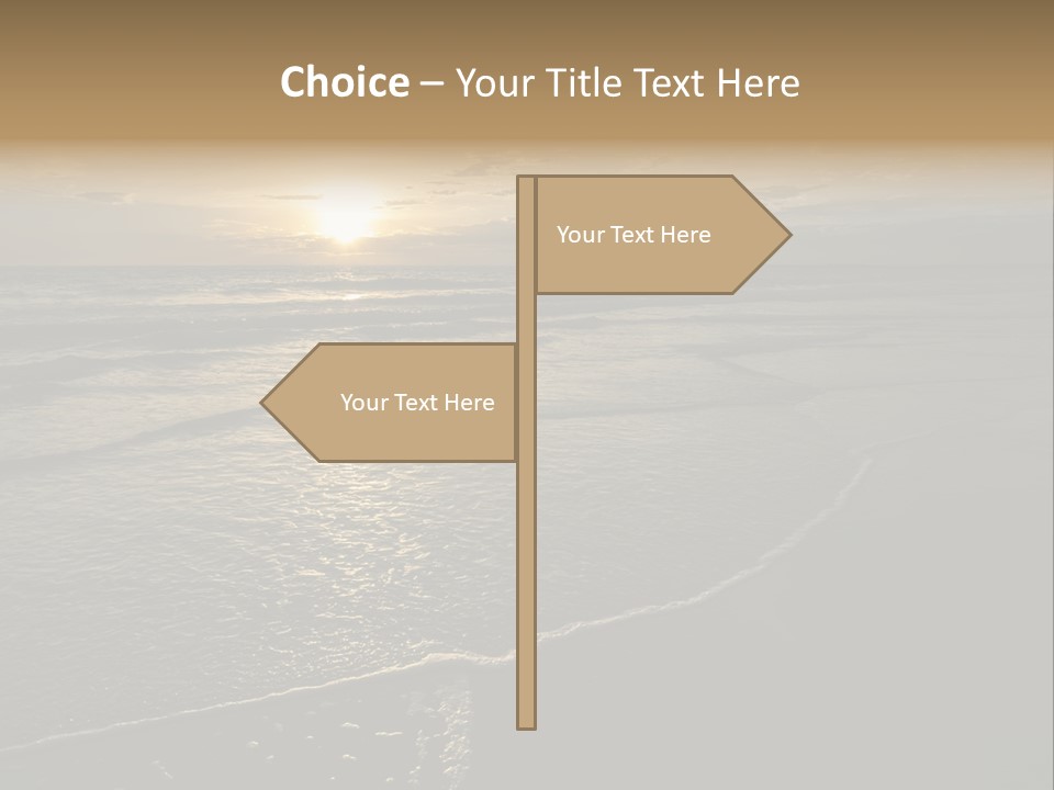 Night Sea Water PowerPoint Template