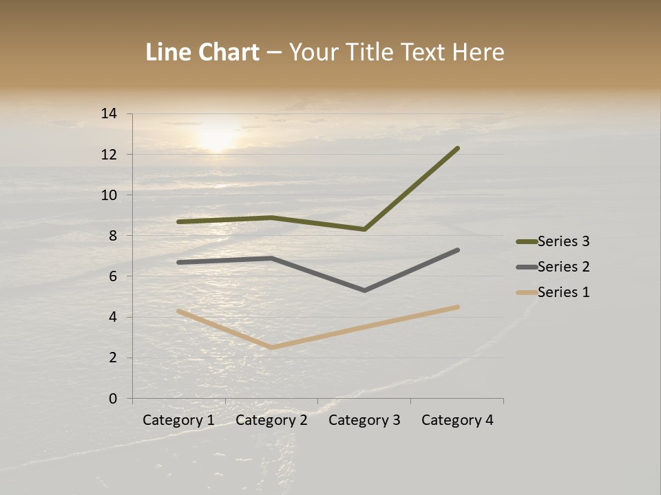 Night Sea Water PowerPoint Template