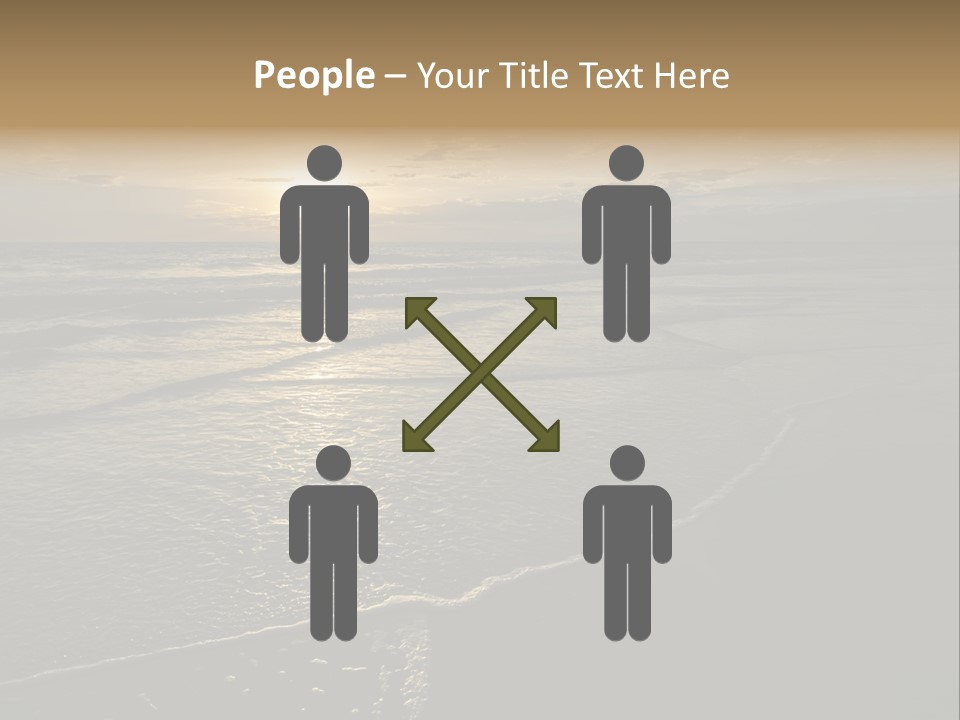 Night Sea Water PowerPoint Template