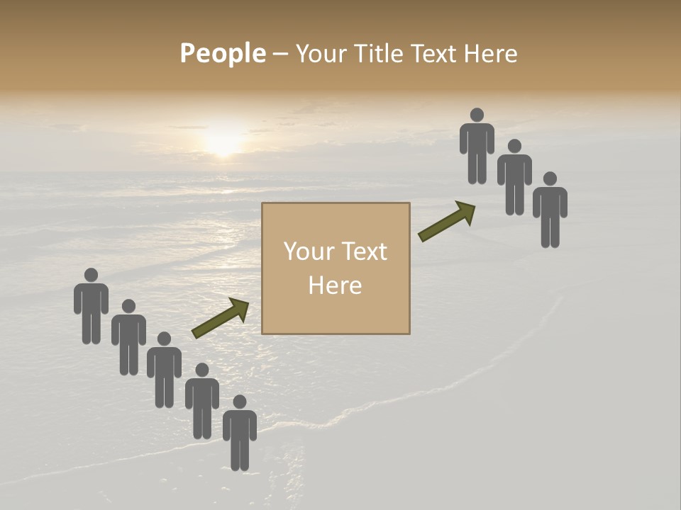 Night Sea Water PowerPoint Template