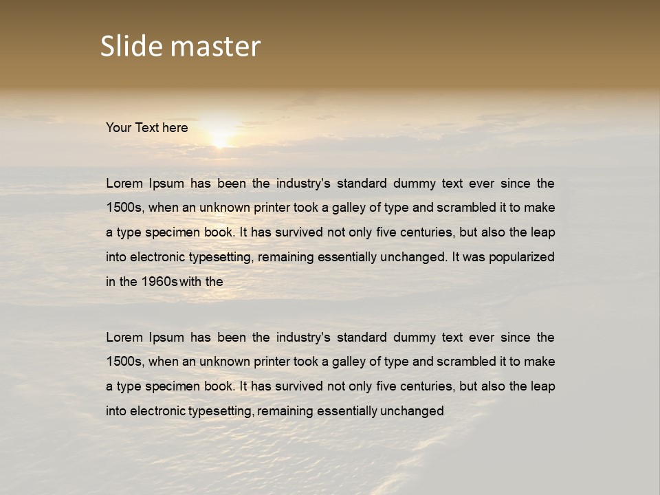 Tropical Travel Background PowerPoint Template