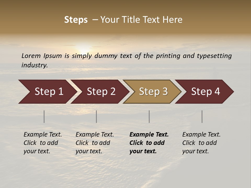 Tropical Travel Background PowerPoint Template