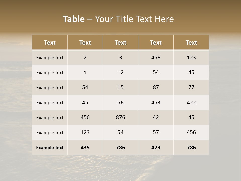 Tropical Travel Background PowerPoint Template