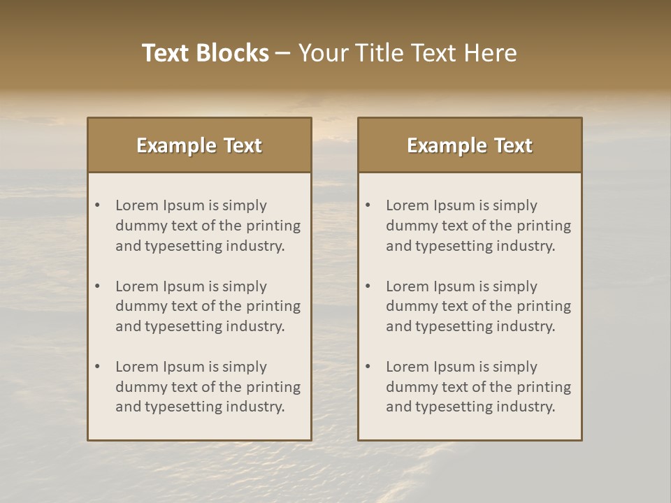 Tropical Travel Background PowerPoint Template