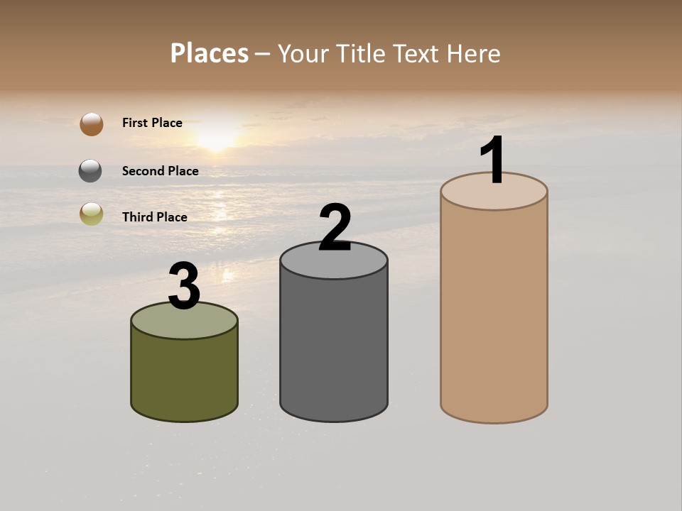 Water Orange Sky PowerPoint Template