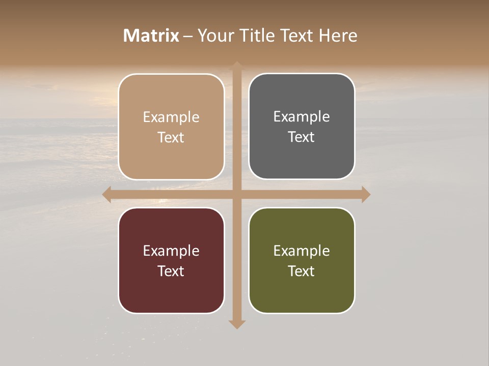 Water Orange Sky PowerPoint Template
