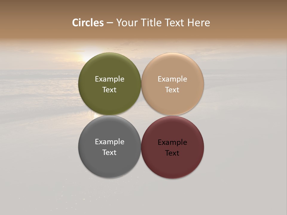 Water Orange Sky PowerPoint Template