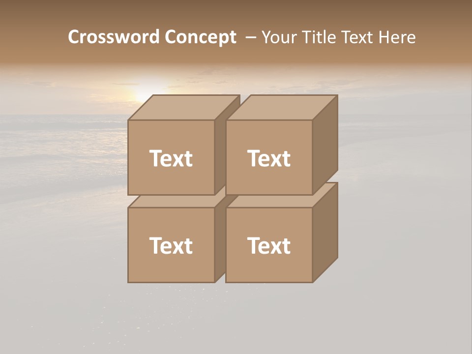 Water Orange Sky PowerPoint Template