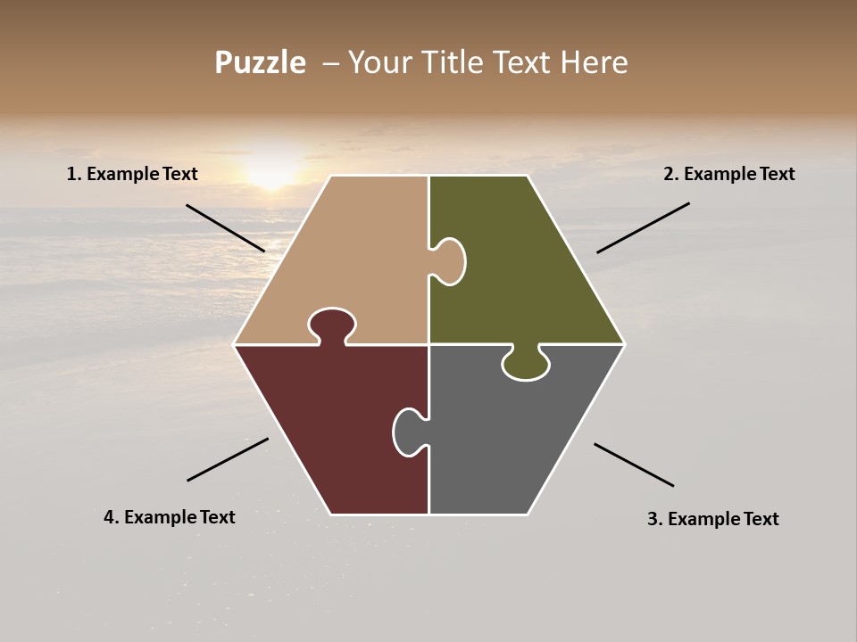 Water Orange Sky PowerPoint Template