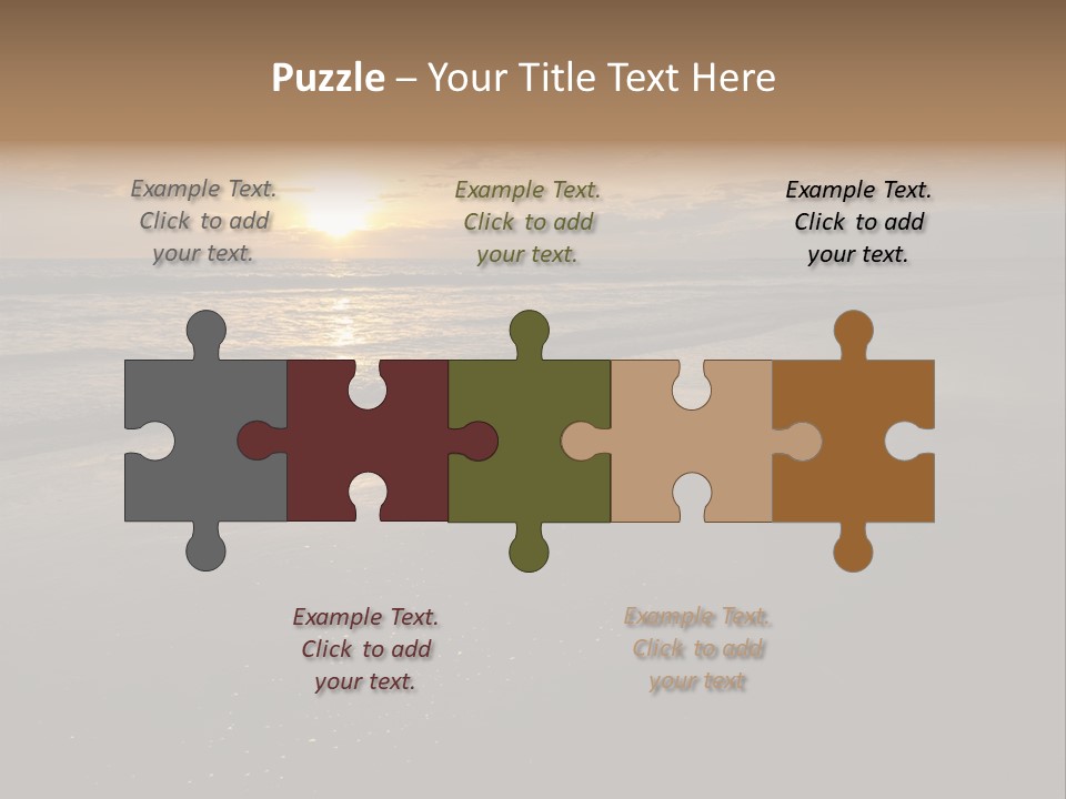 Water Orange Sky PowerPoint Template