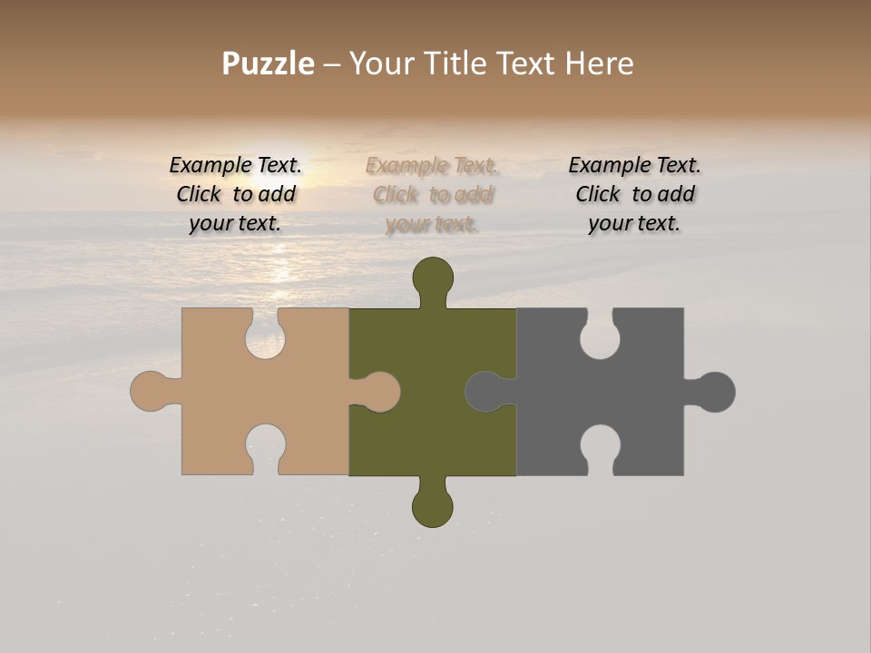 Water Orange Sky PowerPoint Template