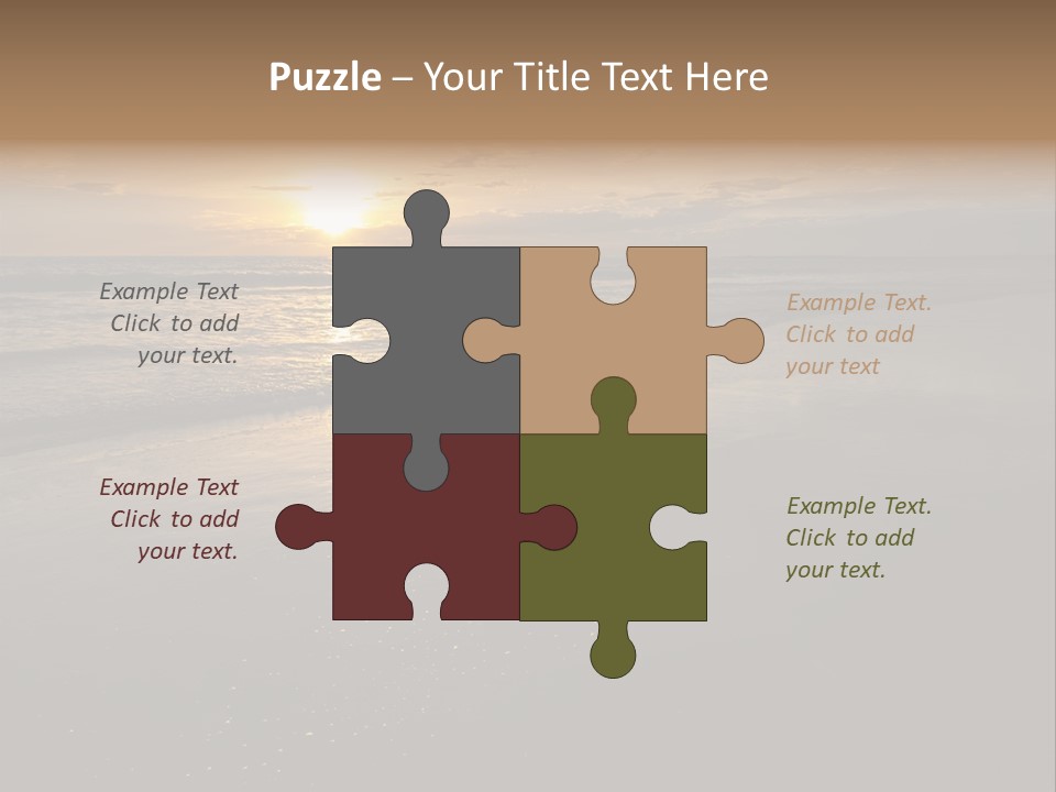 Water Orange Sky PowerPoint Template