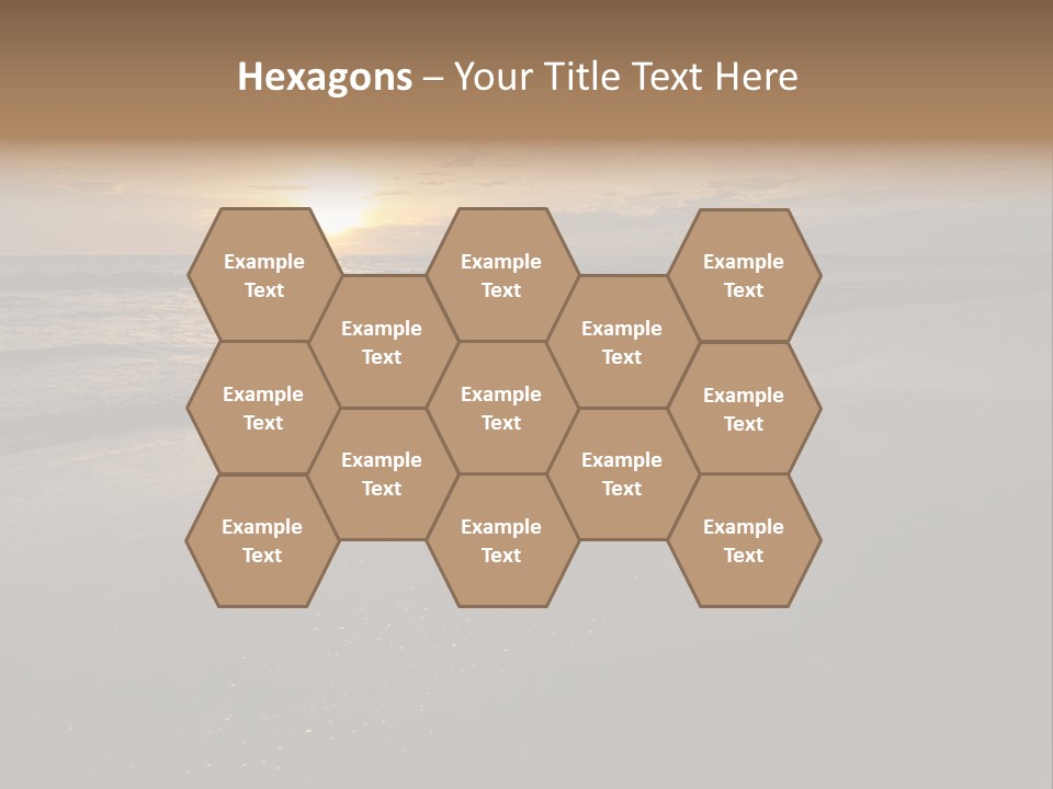 Water Orange Sky PowerPoint Template