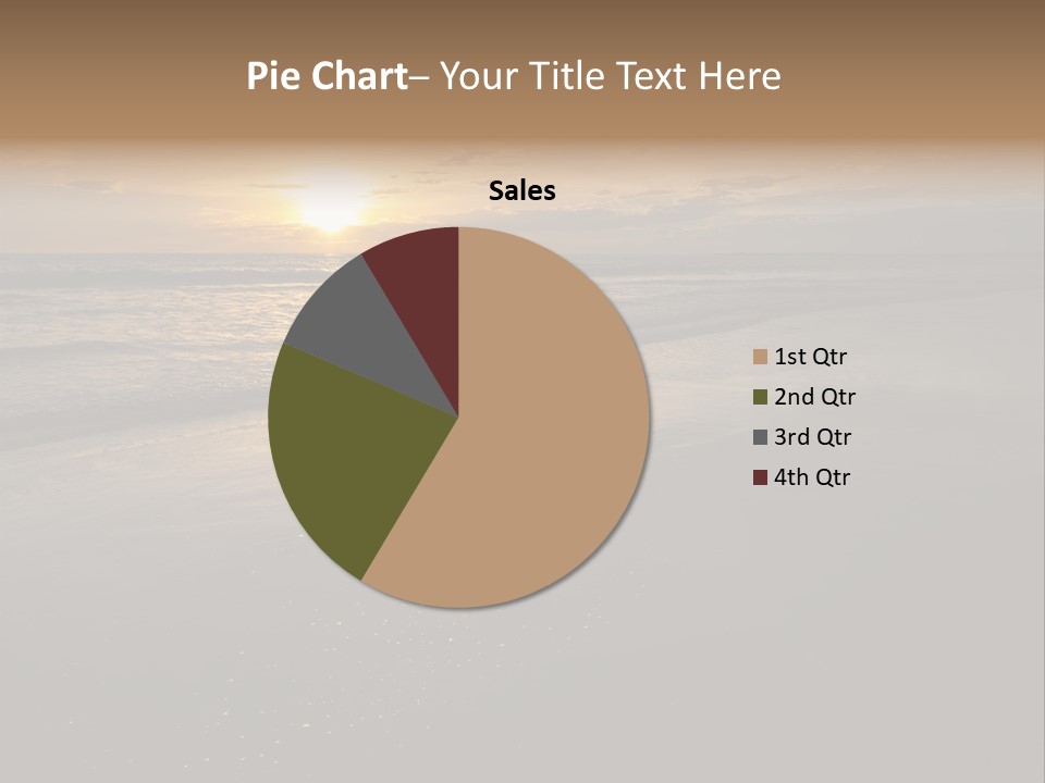 Water Orange Sky PowerPoint Template