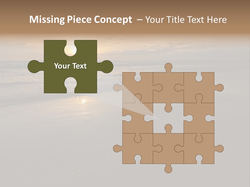 Water Orange Sky PowerPoint Template