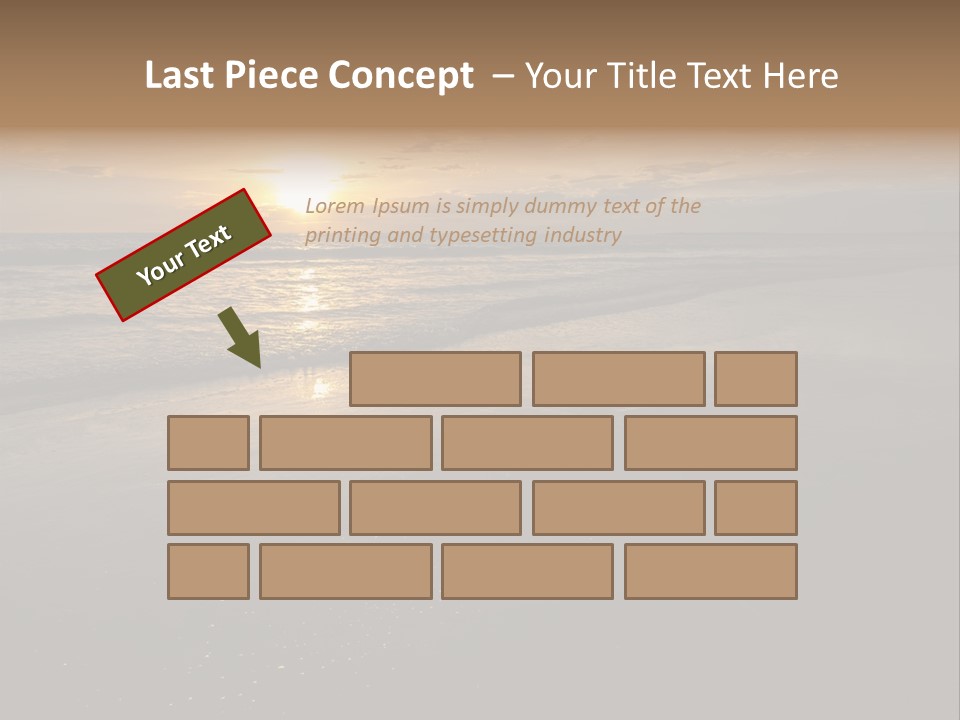 Water Orange Sky PowerPoint Template