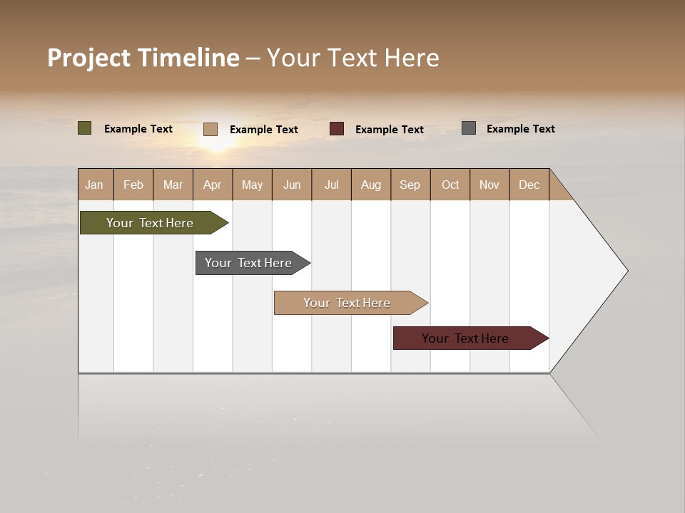 Water Orange Sky PowerPoint Template