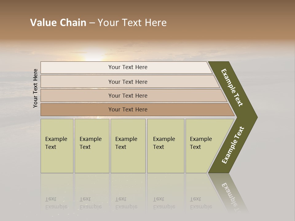 Water Orange Sky PowerPoint Template
