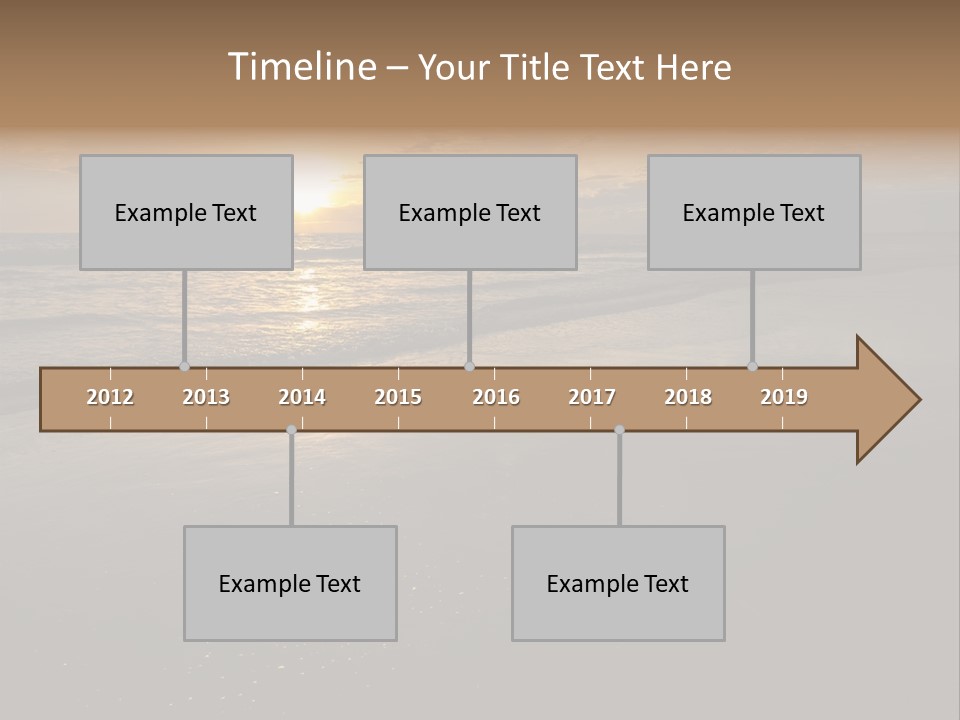 Water Orange Sky PowerPoint Template