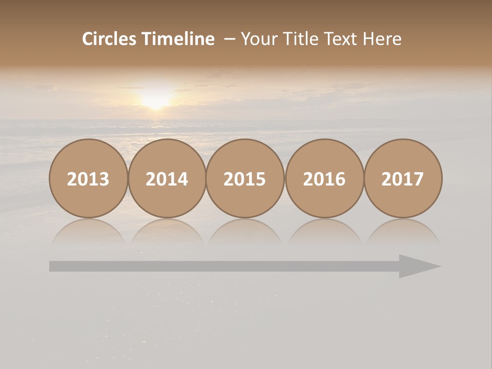 Water Orange Sky PowerPoint Template