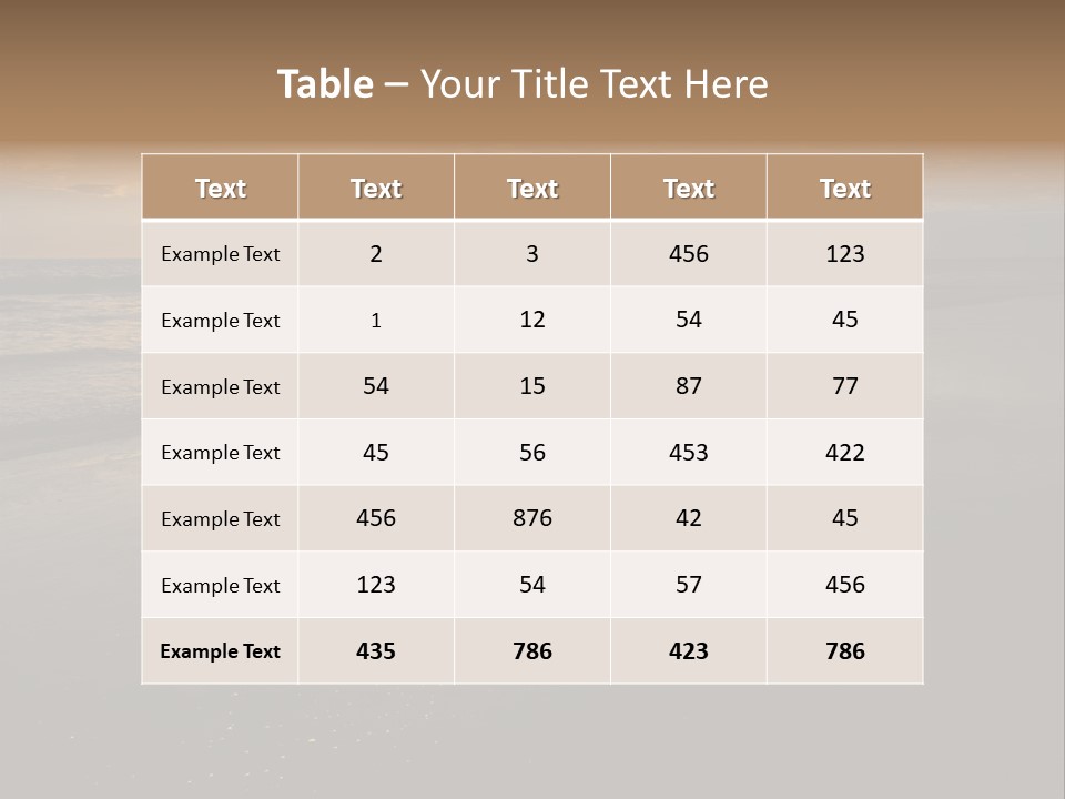 Water Orange Sky PowerPoint Template