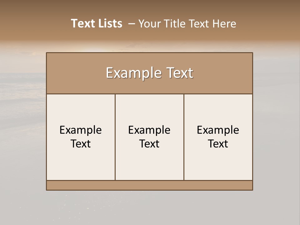 Water Orange Sky PowerPoint Template
