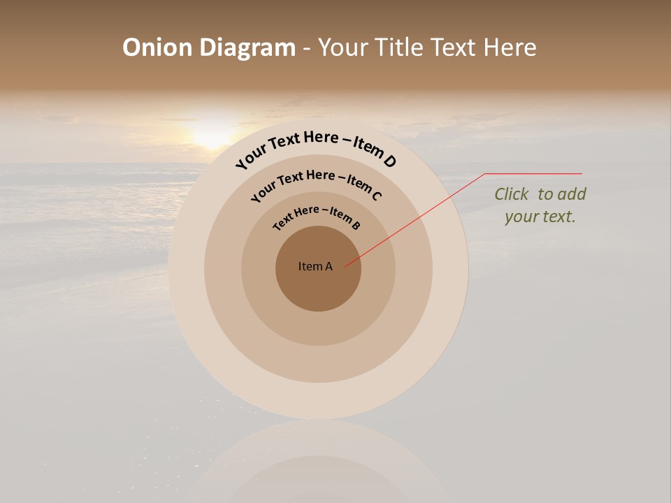 Water Orange Sky PowerPoint Template