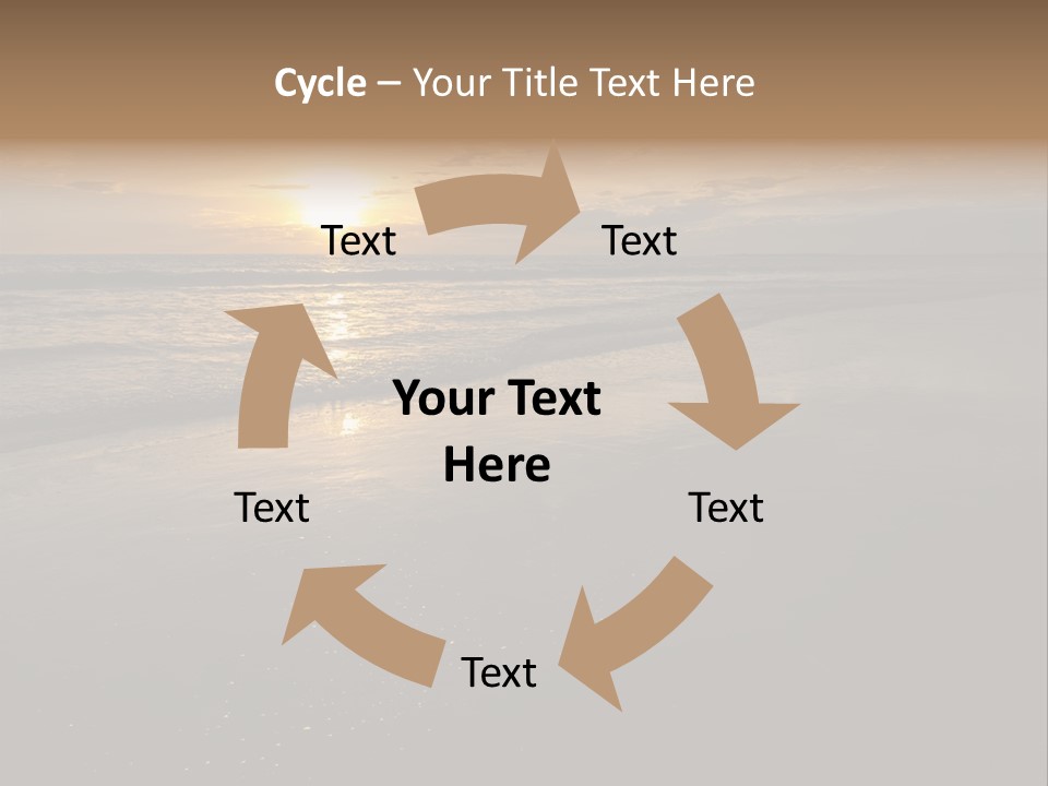 Water Orange Sky PowerPoint Template