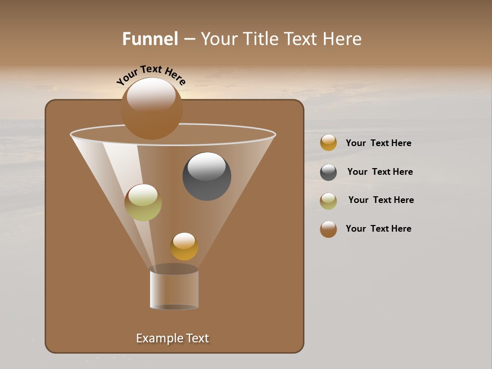 Water Orange Sky PowerPoint Template