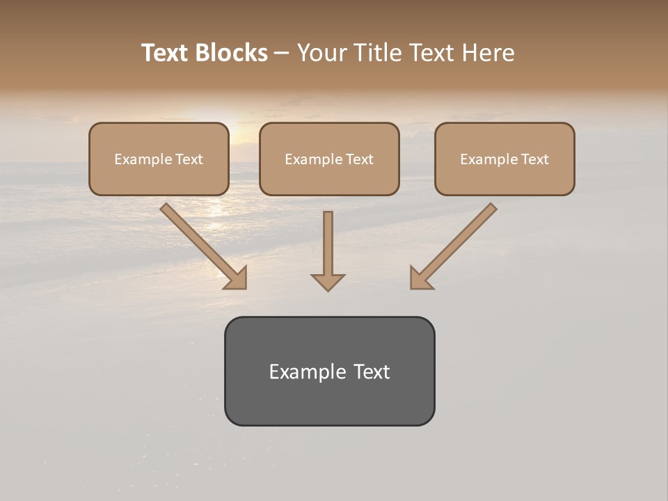 Water Orange Sky PowerPoint Template