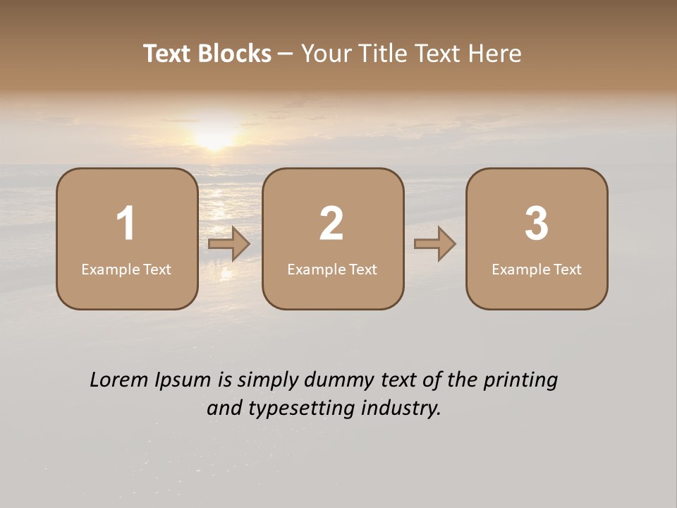 Water Orange Sky PowerPoint Template