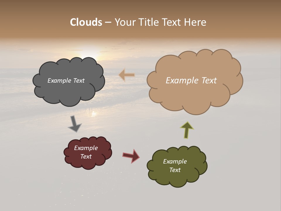 Water Orange Sky PowerPoint Template